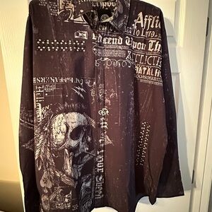 Affliction Dark Graphic Shirt
